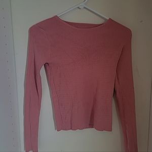 Cute dusty pink knitted long sleve